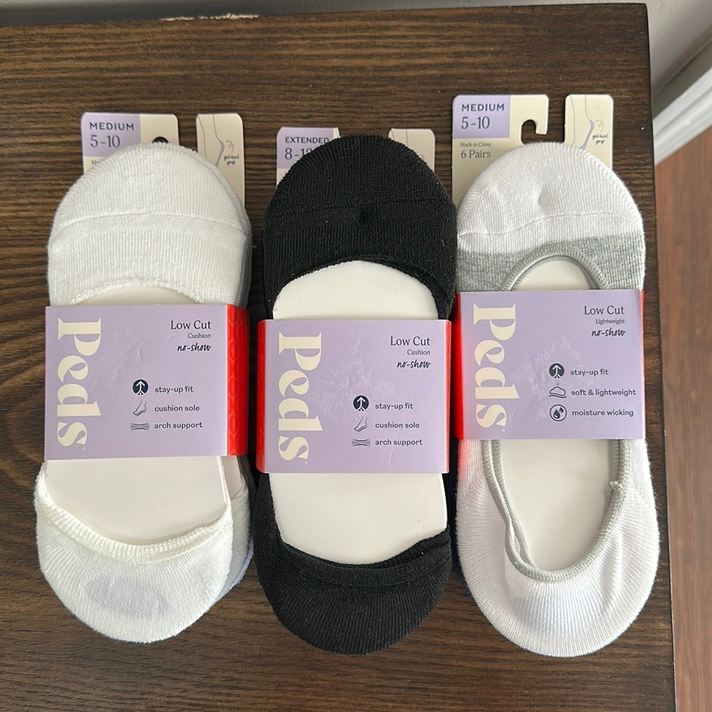 NEW Bundle of 3 Peds Low Cut Socks